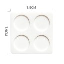 Silikonform för sigillringar 3 cm Form 8 x 8 cm Rund form för tillverkning av vaxsigill kreativt skapande 2