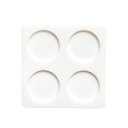Silikonform för sigillringar 3 cm Form 8 x 8 cm Rund form för tillverkning av vaxsigill kreativt skapande 3