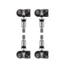 Sada 4 ks Autel MX-Sensor TPMS 315/433 MHz kovový ventil univerzální senzor tlaku pneumatik pro osobní vozy 1