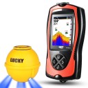 Trådlös fiskesökare 13,5 x 7 x 3 cm Laddningsbar sonar med LCD 45 m djup 150 m räckvidd FF1108 1