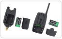 Trådlös fiskebite signaleringssats 1 + 4 med belysta swingrar LED ljudsignal och mottagare EVA fodral 6