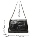 Damsk stor väska 32 x 12 x 23 cm Konstläder och polyester Metallrem Elegantisk rymlig väska för varje dag 5