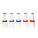 Ensemble professionnel de vernis à ongles en gel colorés 5×10 ml Système végan sans HEMA TPO Consistance douce UV LED 6