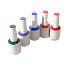 Ensemble professionnel de vernis à ongles en gel colorés 5×10 ml Système végan sans HEMA TPO Consistance douce UV LED 10