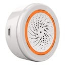 Smart trådlös siren med ljusvarning 90 dB 68 × 68 × 33 mm Styrning via app för hemlarm 2