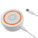 Smart trådlös siren med ljusvarning 90 dB 68 × 68 × 33 mm Styrning via app för hemlarm 3