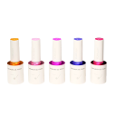 Ensemble de 5 vernis en gel transparents 10 ml Collection végane sans HEMA TPO Pinceau rond Effet gel UV LED Texture douce 7