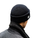 Vinterstickad balaclava 2 i 1 huvudomkrets 50–60 cm Fällbar till mössa Polyester Varm universell huvudskydd 4
