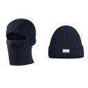 Vinterstickad balaclava 2 i 1 huvudomkrets 50–60 cm Fällbar till mössa Polyester Varm universell huvudskydd 8