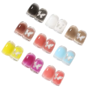 Palette de 9 gels de gradient pour ongles UV LED Gels de peinture de transition pour effets ombrés motifs détaillés DIY et professionnels 3