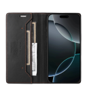 Magnetické flipové pouzdro pro iPhone 17 Pro Max Umělá kůže Ochranný obal s přihrádkami na platební karty Zavírání magnetem 2