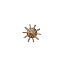 Moderna brosch 1,8 cm Pärlformad snöflinga Elegantisk metallbrosch med syntetiska pärlor Stilig vinteraccessoar 2