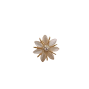 Moderna brosch 1,8 cm Pärlformad snöflinga Elegantisk metallbrosch med syntetiska pärlor Stilig vinteraccessoar 3