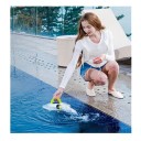 Poolrobot 120 m² Trådlös bottenrengörare 100 min filter 180 μm batteri 2550 mAh IPX8 självkörning 3