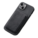 Vintage kožené pouzdro s magnetickou peněženkou pro iPhone 17 Odnímatelný kryt s držákem na karty PU kůže měkký TPU 3