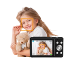 Bärbar kamera 44 MP 9,8 × 5,8 cm 1080P HD 16× zoom Fast fokus CMOS Bildstabilisering med mikrofon 12