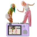 Bärbar kamera 112 x 64 x 40 mm 48 MP UHD 4K CCD kamera 2,4" LCD dualobjektiv 64GB kort retro vlog kamera 4