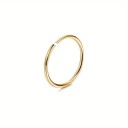 Cirkulär piercing 0,8 x 8 mm Guld av kirurgisk rostfritt stål Minimalistisk ring fin accessoar för vardagligt bruk 1