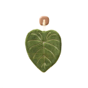 Toalla de mano 25 x 21 cm Toalla de cocina y baño de poliéster con motivo de hoja Doble capa 1