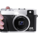 Vloggkamera 4K 48 MP 2,8" LCD automatisk fokus 16x digital zoom bildstabilisering blixt stativ 1/4 3