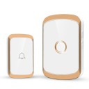 Trådlös dörrklocka 300 m utan kontakt 38 melodier LED-indikering volymreglering batteridriven 5