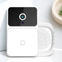 WiFi video dörrklocka 7,5 x 4,6 x 2 cm nattseende tvåvägs ljud batteridriven smart dörrklocka 4