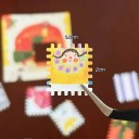 Ruční děrovačka na papír 8 x 5 x 5,4 cm Výsek 2 x 1,8 cm Ozdobný okraj Pro scrapbooking a vedení deníku 6