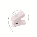 Manuell mini hålslagare för papper 5,6 x 3 x 2,2 cm Bärbart verktyg för bindning av lösa ark och häften 2