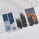 Magnetiska bokmärken 2 st Set med motiv av himmel och moln Tunna bokmärken för läsning i böcker och häften 5