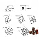 Speelstenen 7 stuks en zakje Veelzijdige RPG-dice van acryl voor Dungeons & Dragons Bordspellen 5