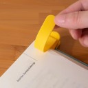 Silikonbokmärke 92 x 14 mm klipp färgglad mjuk flexibel läsartillbehör 3