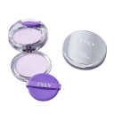 Pressad puder lila vattenfast krämig makeup Naturlig sammansättning Långvarig matt effekt För alla hudtyper 8