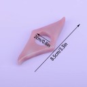 Bokmärke med hål för finger 8,5 x 2 cm ergonomisk form färgglad praktiskt läsartillbehör 2
