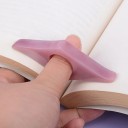 Bokmärke med hål för finger 8,5 x 2 cm ergonomisk form färgglad praktiskt läsartillbehör 3