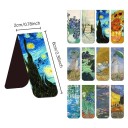 Set med 12 bokmärken 6 x 2 cm vikbara former med motiv från Vincent van Gogh dekorativt läsartillbehör 3