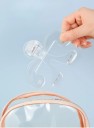 Bokklämma med stöd 3,5 cm Transparent plastklämma för att hålla sidorna Lästjänst och bokmärke 3