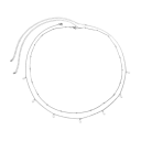 Sommar tvålagers midjehängsmycke 70 + 25 cm Dam sexy kroppssmycke Festivalaccessoar i silverton 2