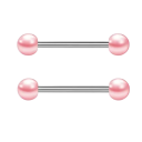 Bröstpiercing 1,6 mm Glansigt par av eleganta smycken för kvinnor och tjejer Elegant tillbehör till personlig stil 2