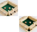 Stolspel Shut The Box för 2–4 spelare Träspelbräda med tärningar Familjespel för matematik 3