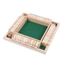 Stolspel Shut The Box för 2–4 spelare Träspelbräda med tärningar Familjespel för matematik 5