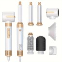 7 i 1 hårtork och stylingborste 1100–1400 W 220 V ION Tinsol med diffuser och 6 tillbehör 2 m kabel 1