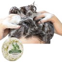 Rosmarin schampo tvål för hår 60 g 5,8 × 5,8 × 2,1 cm Närande regenererande vård för fint och sprött hår 2