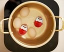 Plastový časovač na vejce motiv kuřátka 5,6 x 3,9 cm Kuchyňský časovač pro vařená vejce 2