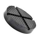 Gummaplattform för billyft 126 x 25 mm svart universell ram skydd av gummi 6