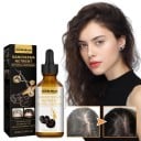 Extrait liquide de cheveux à la ganoderme noire 30 ml Essence contre la chute des cheveux pour renforcer les racines et nourrir les follicules 2