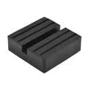 Gummaplattform för billyft 7,5 x 7,5 x 2,5 cm svart universell ram skydd av gummi 1