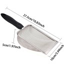 Rostfri nätspade 27,5 x 10 x 5 cm för reptiler för rengöring av terrarium med öglor 3,8 x 3,8 mm 3