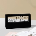 Réveil électronique de bureau avec météo et lumière nocturne 13 x 3 x 7 cm en plastique ABS pour intérieurs modernes 2
