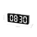 Elektroniska digitala klockor väckarklocka 160 x 25,5 x 61,5 mm för moderna interiörer med exakt tidsvisning 4