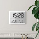 Wecker mit großem Display, digitalem Thermometer und weiteren Funktionen 9,3 x 7,3 x 1,5 cm ABS Kunststoff 3